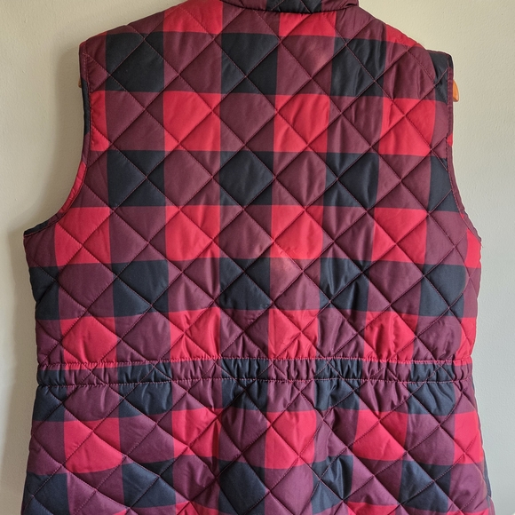 St. John's Bay Kids Quilted Vest - Red and Black - Picture 7 of 7